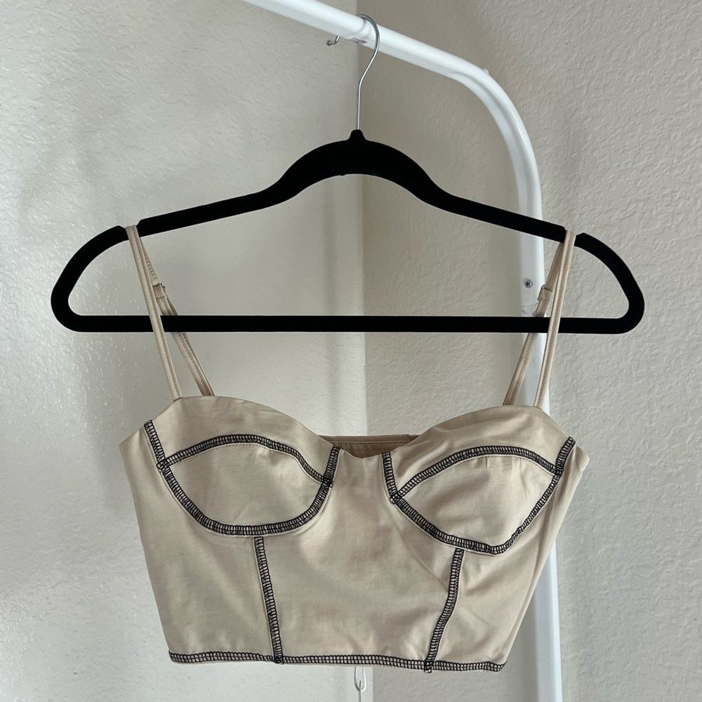 princess polly leilani top beige